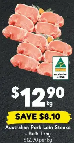 Drakes Australian Pork Loin Steaks - Bulk Tray offer