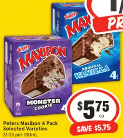 IGA Peters Maxibon Selected Varieties offer