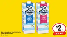 IGA Devondale Long Life Milk Selected Varieties offer