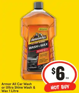 IGA Armor All Car Wash or Ultra Shine Wash & Wax offer