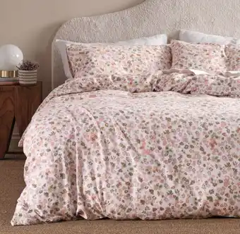Spotlight 50% off Linen House Aubree Flannelette Quilt Cover Set offer