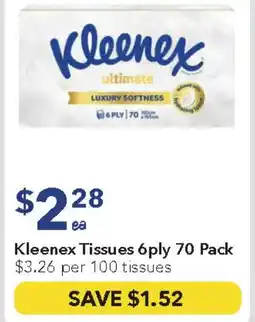 Ritchies Kleenex Tissues 6ply offer