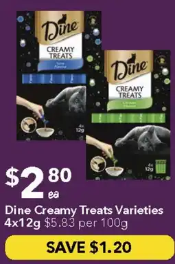 Ritchies Dine Creamy Treats Varieties offer