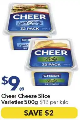 Ritchies Cheer Cheese Slice Varieties offer