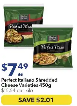 Ritchies Perfect Italiano Shredded Cheese Varieties offer