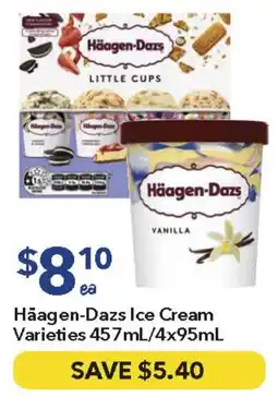 Ritchies Häagen-Dazs Ice Cream Varieties offer