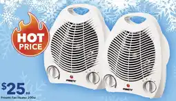 Ritchies Prinetti Fan Heater 200w offer