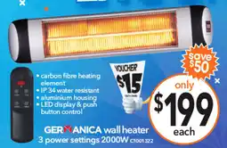 Cheap as Chips wall heater offer