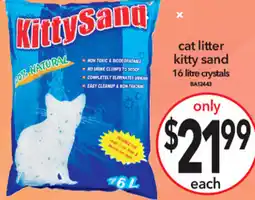 Cheap as Chips cat litter kitty sand crystals offer