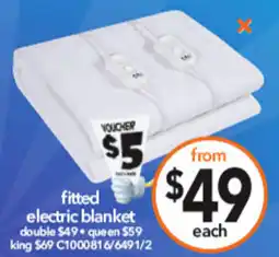 Cheap as Chips fitted electric blanket offer