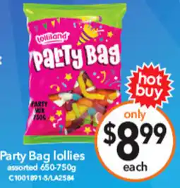 Cheap as Chips Party Bag lollies assorted offer