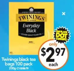 Cheap as Chips Twinings black tea bags offer