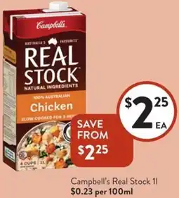 Foodworks Campbell's Real Stock offer