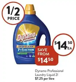 Foodworks Dynamo Professional Laundry Liquid offer