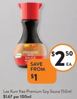 Foodworks Lee Kum Kee Premium Soy Sauce offer