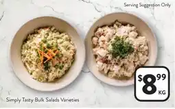 Foodworks Simply Tasty Bulk Salads Varieties offer