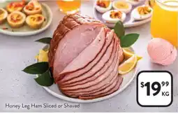 Foodworks Honey Leg Ham Sliced or Shaved offer