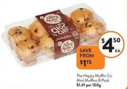 Foodworks The Happy Muffin Co. Mini Muffins 8 Pack offer
