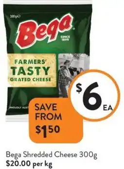 Foodworks Bega Shredded Cheese offer