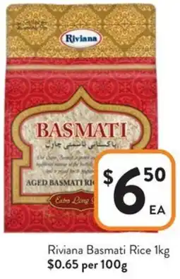 Foodworks Riviana Basmati Rice offer