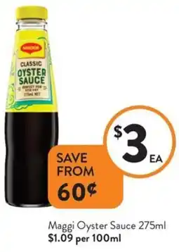 Foodworks Maggi Oyster Sauce offer