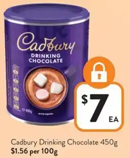 Foodworks Cadbury Drinking Chocolate offer