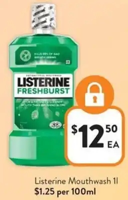 Foodworks Listerine Mouthwash offer