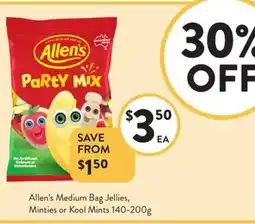 Allen's Medium Bag Jellies, Minties or Kool Mints