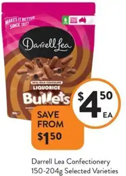 Foodworks Darrell Lea Confectionery Selected Varieties offer