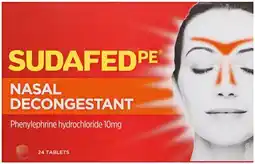 Pharmacist Advice Sudafed PE Nasal Decongestant 24 Tablets offer