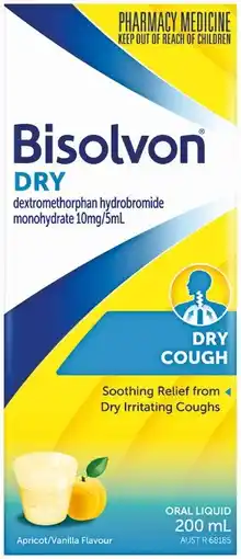 Pharmacist Advice Bisolvon Dry Cough 200mL offer