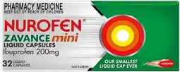Pharmacy Best Buys Nurofen Zavance Mini 32 Liquid Capsules offer