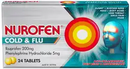 Amcal Pharmacies Nurofen Cold & Flu 24 Tablets offer
