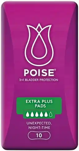 Pharmacy Best Buys Poise Extra Plus 10 Pads offer