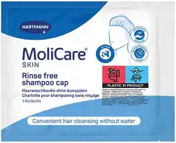 Pharmacy Best Buys MoliCare Skin Rinse Free Shampoo Cap offer