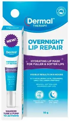 Amcal Pharmacies Dermal Therapy Overnight Lip Repair 10g offer