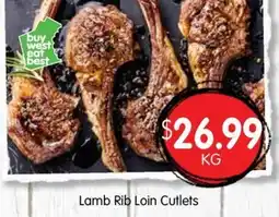 Spudshed Lamb rib loin cutlets offer