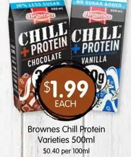 Spudshed Brownes chill protein varieties offer