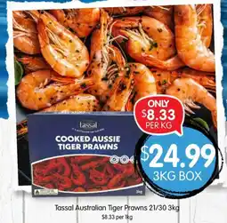 Spudshed Cooked aussie tiger prawns offer