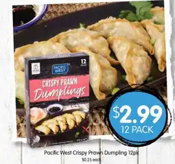 Spudshed Pacific West Crispy Prawn Dumpling offer