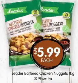 Leader battered chicken nuggets