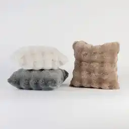 Pillow Talk Prague Faux Fur Cushion by M.U.S.E offer