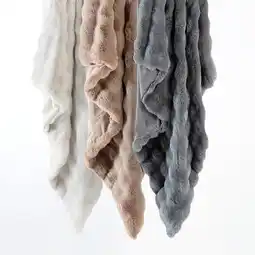 Pillow Talk Prague Faux Fur Throw by M.U.S.E offer