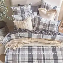 Pillow Talk Omari Check Quilt Cover Set by Habitat offer