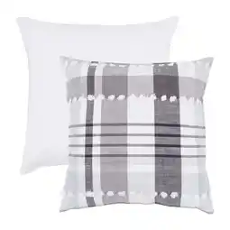 Pillow Talk Omari Check European Pillowcase by Habitat offer