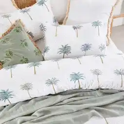 Pillow Talk Isadora Palm Quilt Cover Set by Essentials offer