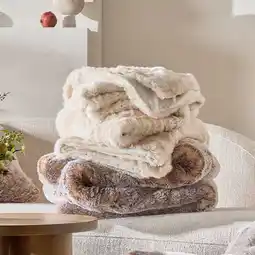 Pillow Talk Pelage Faux Fur Throw by M.U.S.E offer