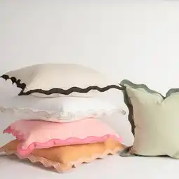 Pillow Talk Maya Scalloped Cushion by Habitat offer