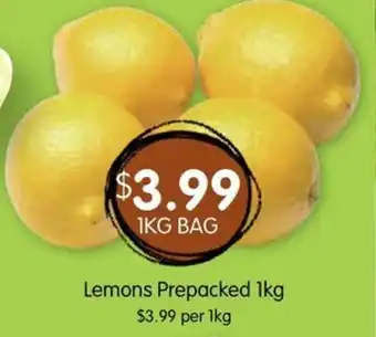 Spudshed Lemons prepacked offer