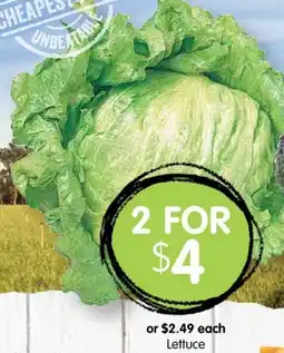 Spudshed Lettuce offer